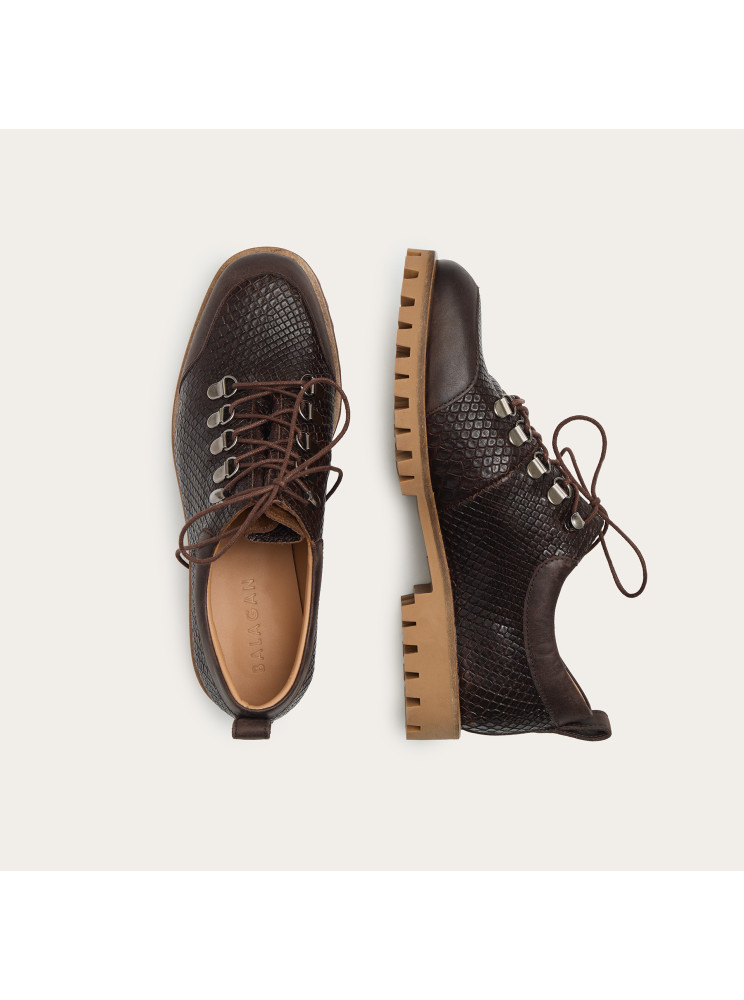 Dolomiti Flats, brown croco| Balagan Studio
