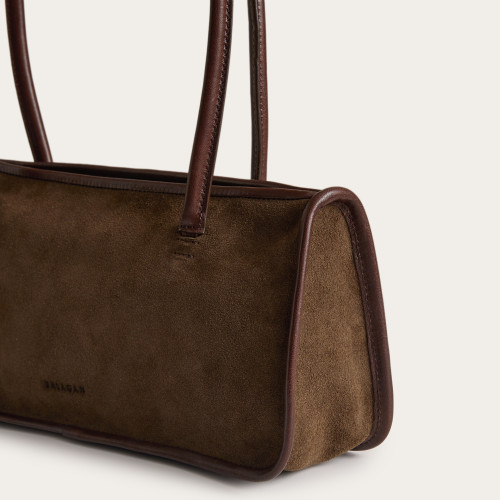 Baguette Bag M, brown velvet | Balagan Studio