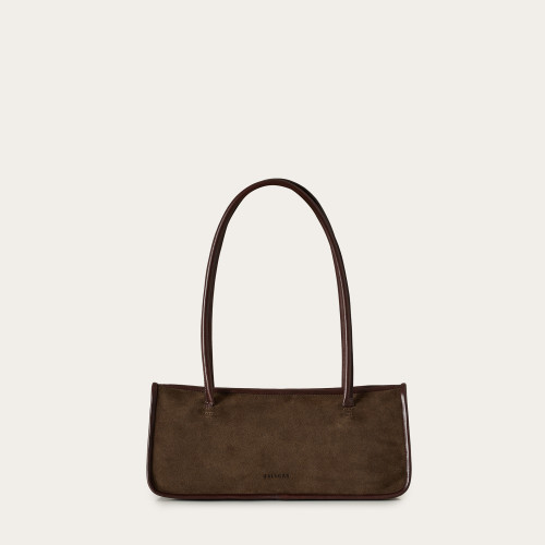 Baguette Bag M, brown velvet | Balagan Studio
