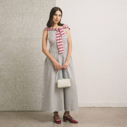 Roha Bag S, cream croco | Balagan Studio