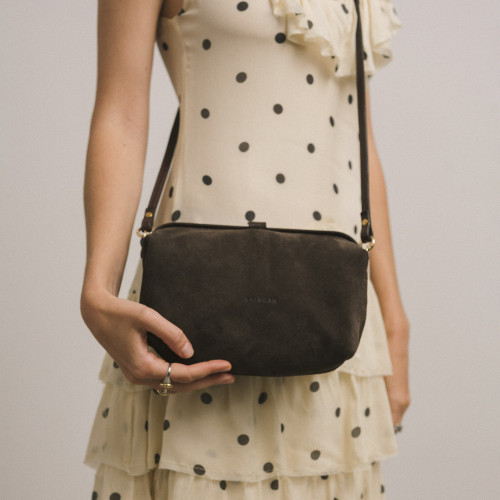 Rofe Bag M, brown velvet | Balagan Studio