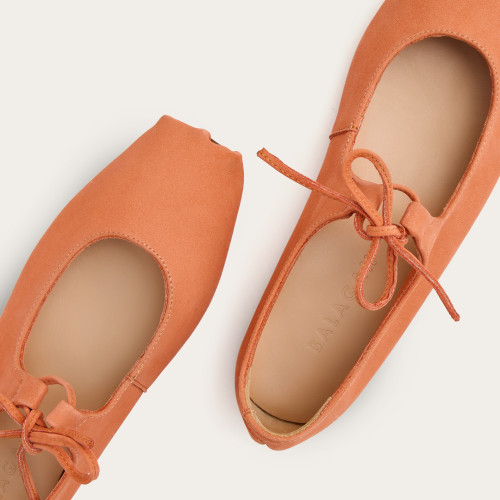 Batsheva Ballerina, peach nubuck | Balagan Studio