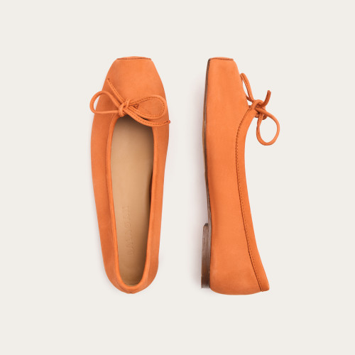 Prima Ballerina, peach nubuck | Balagan Studio