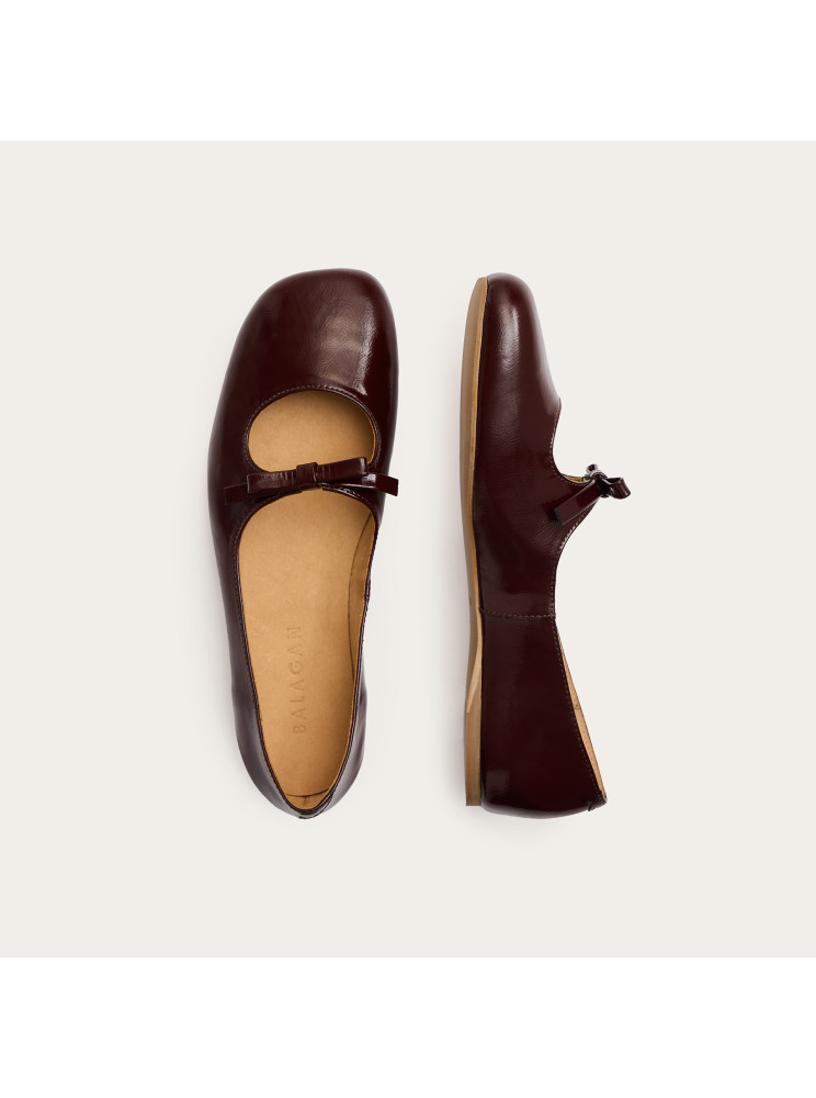 Amalia Ballerina, glossy bordo | Balagan Studio