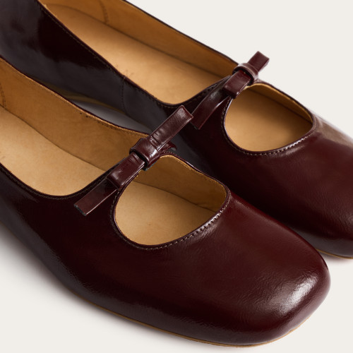 Amalia Ballerina, glossy bordo | Balagan Studio