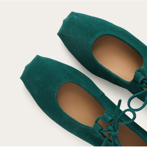 Batsheva Ballerina, dark green velvet | Balagan Studio