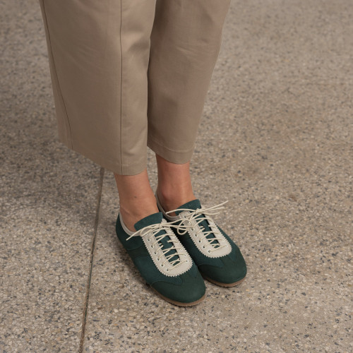 Milano Sneakers, dark green velvet | Balagan Studio