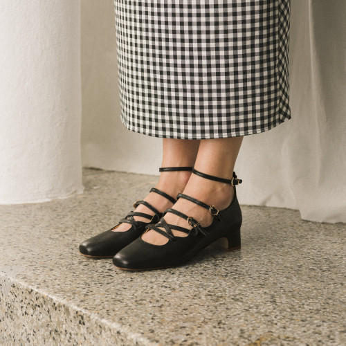 Alis czółenka, czarny | Balagan Studio