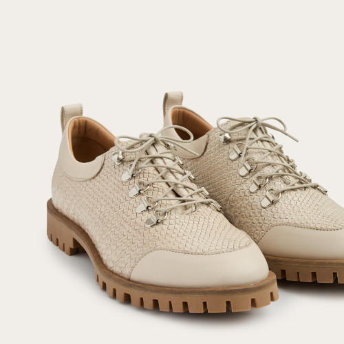 Dolomiti Flats, cream croco| Balagan Studio