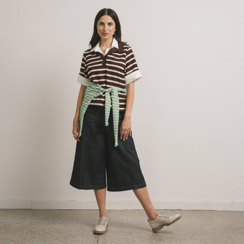 Dolomiti Flats, cream croco| Balagan Studio