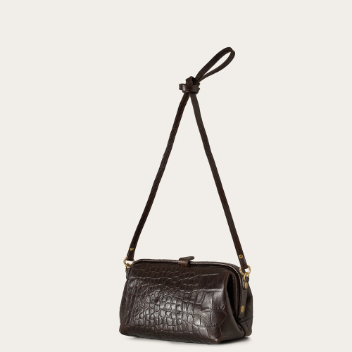Rofe Bag M, brown croco | Balagan Studio