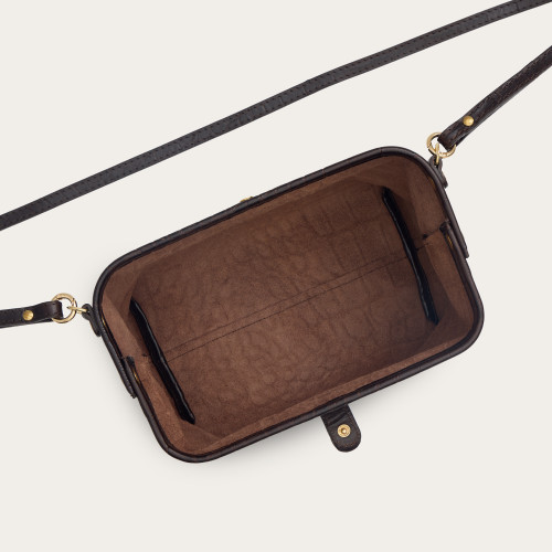 Rofe Bag M, brown croco | Balagan Studio
