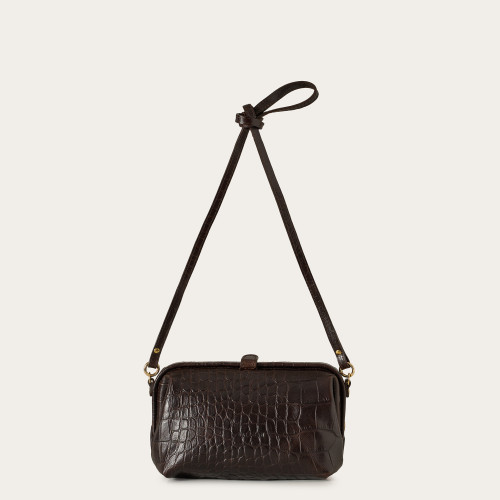 Rofe Bag M, brown croco | Balagan Studio