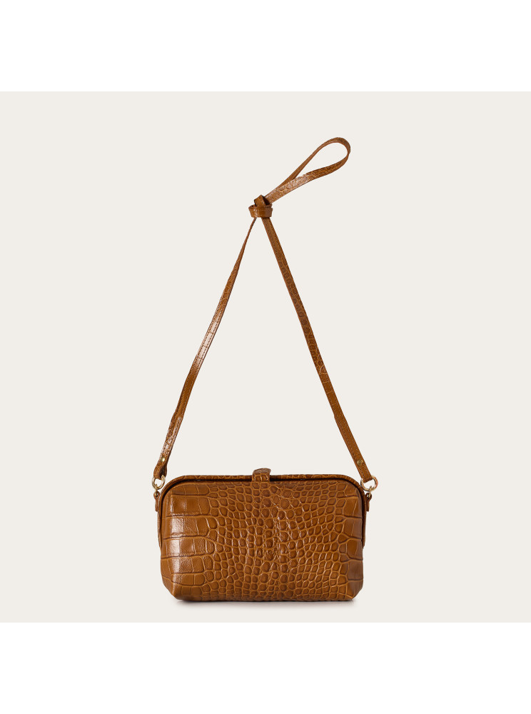 Rofe Bag M, caramel croco | Balagan Studio