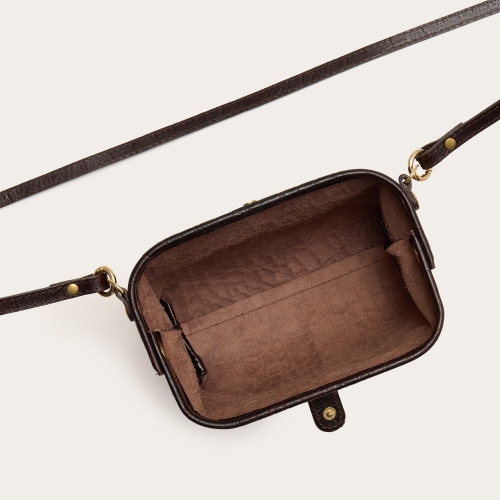 Rofe Bag S, brown croco | Balagan Studio