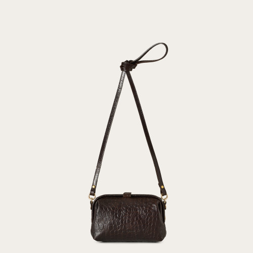 Rofe Bag S, brown croco | Balagan Studio
