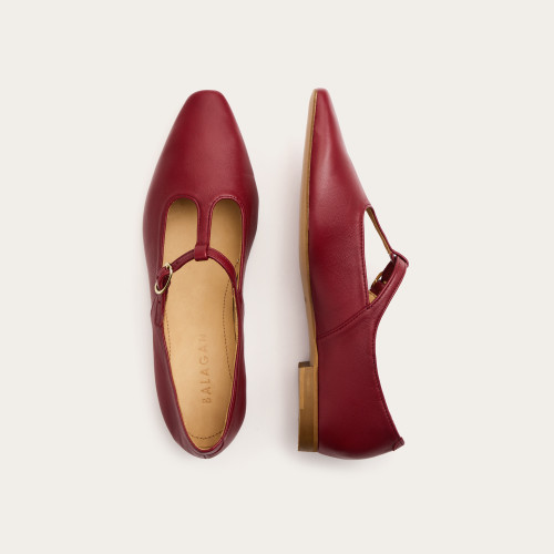 Brigitte baleriny, bordowy | Balagan Studio
