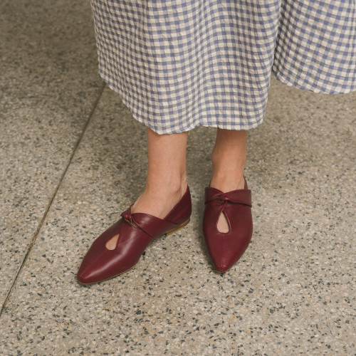 Sylvie baleriny, bordowy | Balagan Studio