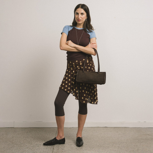 Isadora Flats, glossy brown | Balagan Studio