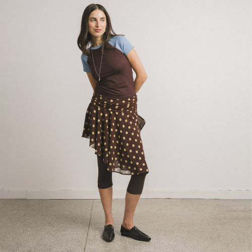 Isadora Flats, glossy brown | Balagan Studio