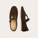 Achla półbuty, czekoladowy brąz welur