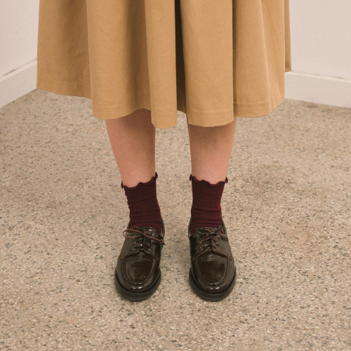 Yacht Flats, glossy brown | Balagan Studio