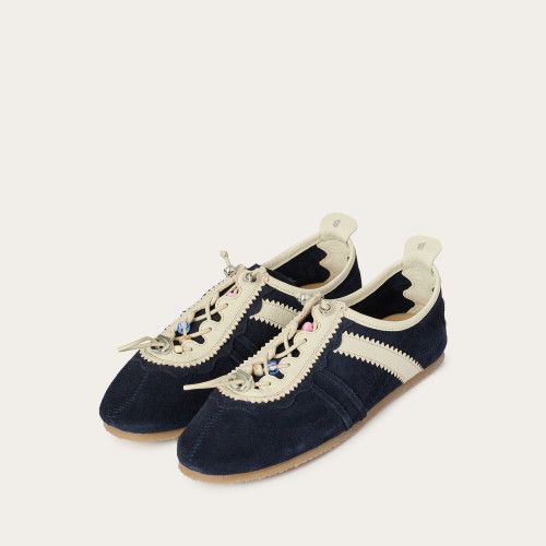 Gent sneakersy, granatowy welur | Balagan Studio