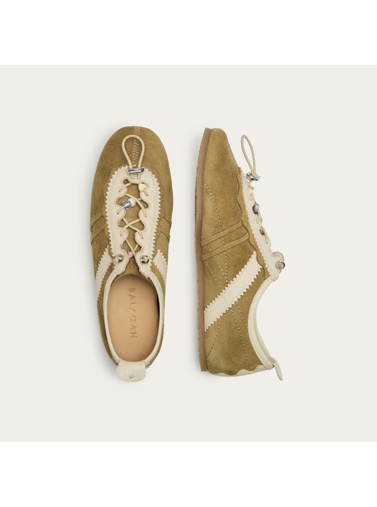 Gent Sneakers, wheat velvet | Balagan Studio