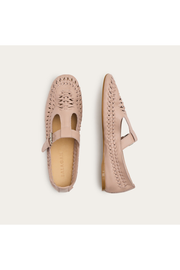 Achla półbuty, pudrowy róż | Balagan Studio