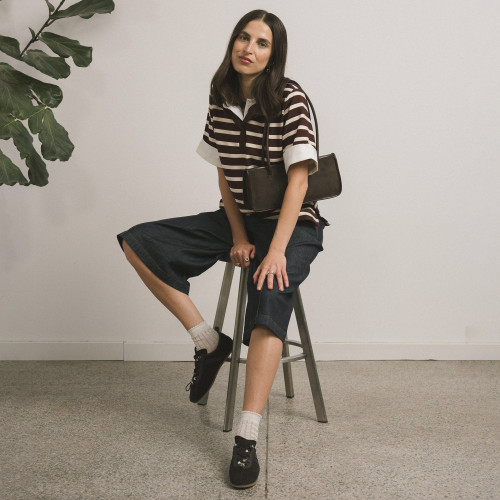 Gent sneakersy, czekoladowy brąz welur | Balagan Studio