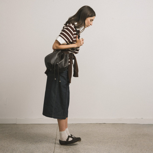 Achla półbuty, czekoladowy brąz welur | Balagan Studio