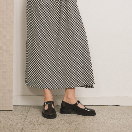 Kaia półbuty, brązowy połysk | Balagan Studio