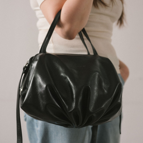 Nuvola Bag L, glossy black | Balagan Studio
