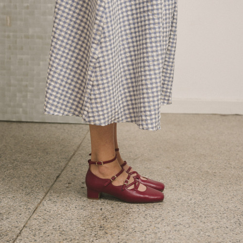 Alis czółenka, bordowy | Balagan Studio