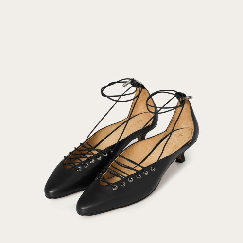 Linda Kitten Heel, black | Balagan Studio