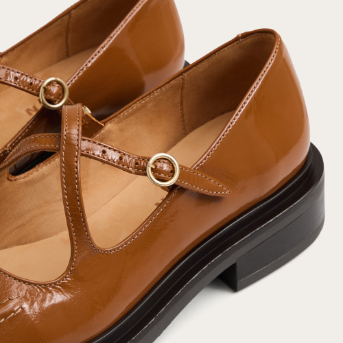 Mia Flats, glossy caramel | Balagan Studio