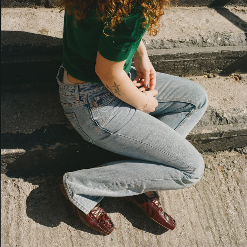 Cleo baleriny, bordowy połysk | Balagan Studio