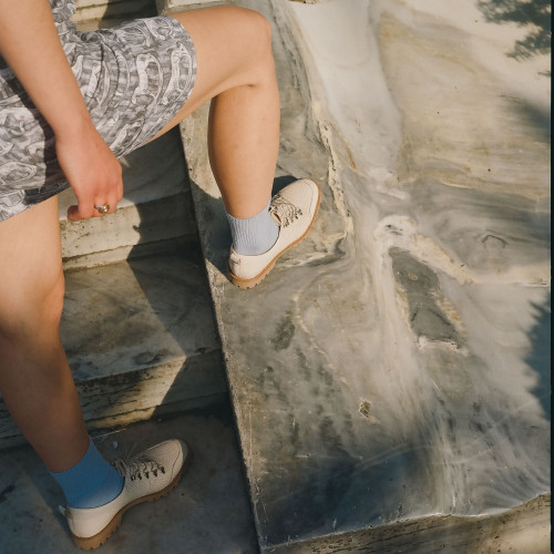 Dolomiti Flats, cream croco| Balagan Studio