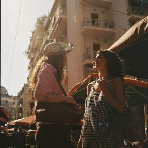 Envelope torebka M, karmelowy wzór krokodyla | Balagan Studio