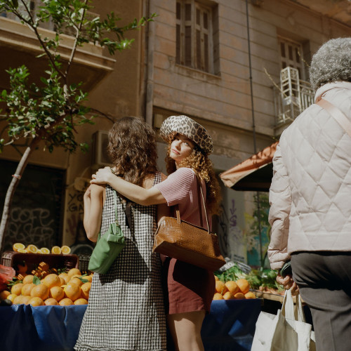 Envelope torebka M, karmelowy wzór krokodyla | Balagan Studio