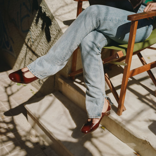 Marlene Heels, glossy bordo | Balagan Studio