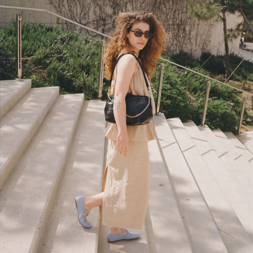 Rofe torebka L, czarny wzór krokodyla | Balagan Studio