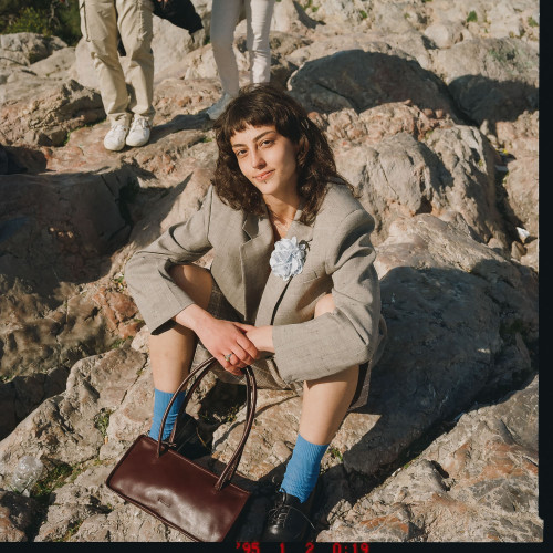 Baguette torebka M, ciemny brąz | Balagan Studio