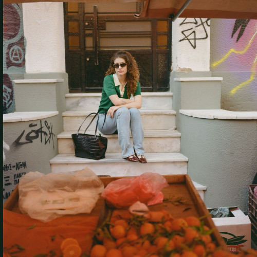 Ishti Bag L, brown croco | Balagan Studio