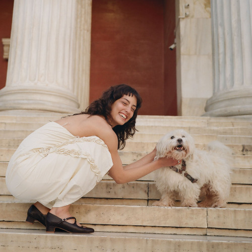 Ginger Heels, brown python pattern | Balagan Studio