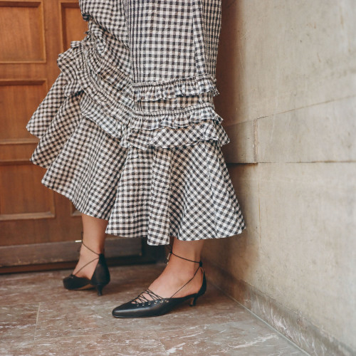 Linda czółenka, czarny | Balagan Studio