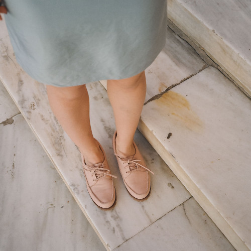 Tefer Flats, light pink nubuck | Balagan Studio