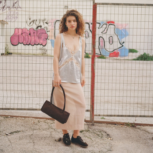 Gent Sneakers, dark chocolate velvet | Balagan Studio