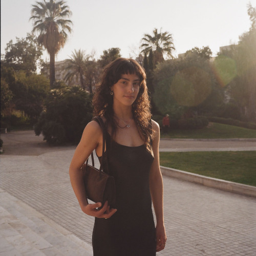 Baguette torebka M, brązowy welur | Balagan Studio