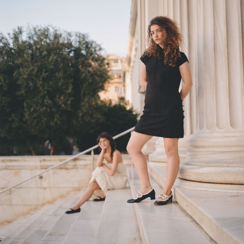 Greta Heels, black & white gloss | Balagan Studio